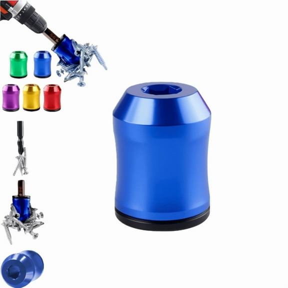 Screwdriver Head Magnetic Ring, 2026 New Magnetizer Screw Removable Household Tool Magnetic Screw holder Universal Magnetizer for Hex Screwdrivers & Power Bits(1pcs,Blue)
