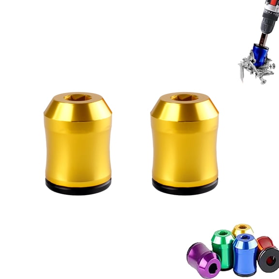 Screwdriver Head Magnetic Ring, 6.35mmMagnetizer Screw Removable Household Tool Magnetic Screw Holder Universal Magnetizer for Hex Screwdrivers & Power Bits