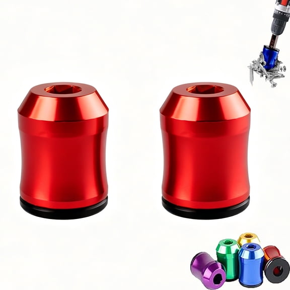 Screwdriver Head Magnetic Ring, 6.35mmMagnetizer Screw Removable Household Tool Magnetic Screw Holder Universal Magnetizer for Hex Screwdrivers & Power Bits