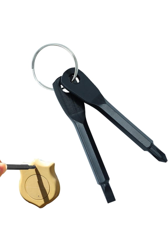 Screwdriver Key Ring, Mini Screwdriver Set  Multi-function Outdoor Screwdriver with Portable Keychain, Mini Pocket Tool Set with Keychain