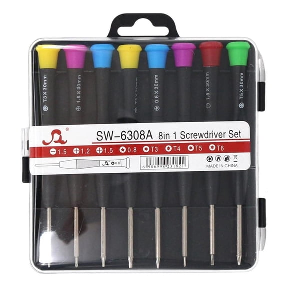 Screwdriver Kit Magnetic Heads 360 Degree Rotating Tail Electronic Repair Tool