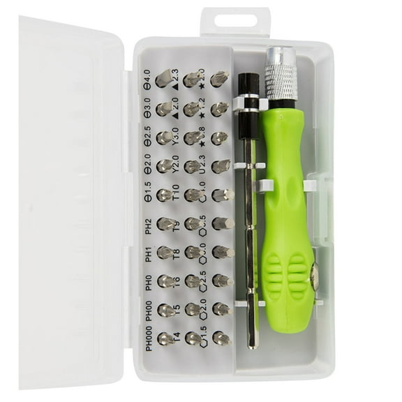 Screwdriver Kit Set for Electronics Precision 32-in-1 with Extension Rod Compatible with Mobile Devices Game Consoles Tablets PCs