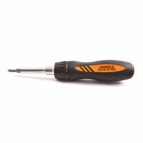 Screwdriver Multiple 6 In 1 With Ratchet Uniweld 6n1rsd1/4 - 5/16 drivers1/4 Nr 1 Sloted Philips3/16 Nr 2 Sloted Philips