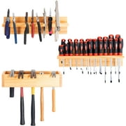 Screwdriver Organizer, Hammer Holder and Pliers Rack - Wall Mount Workshop Hand Tool Organizers and Storage