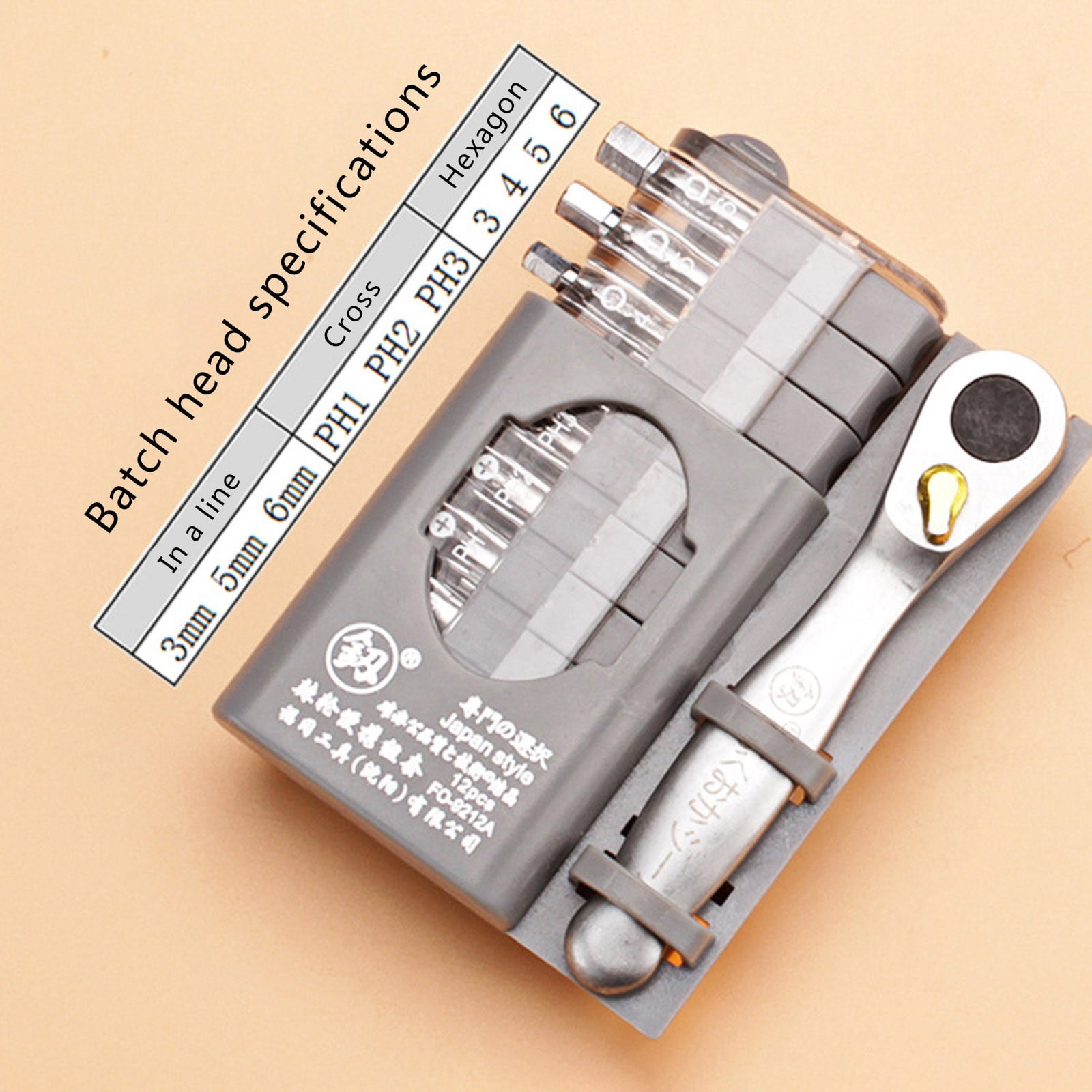Screwdriver Positive And Negative Screwdriver Combination Set 10 Batch Head Tools FO 92
