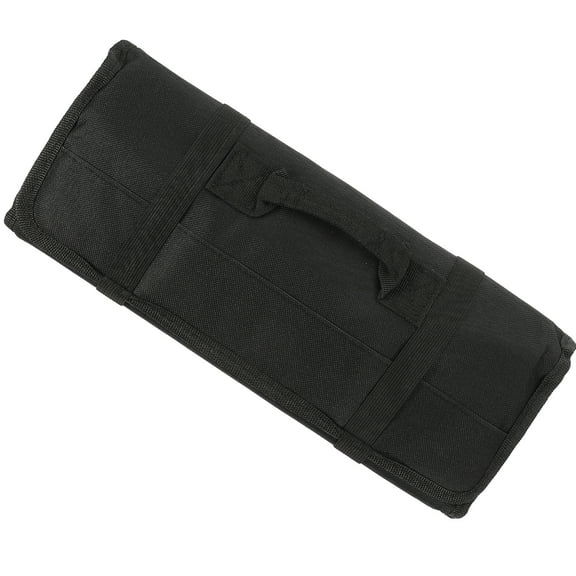 Ifundom Electrician Repair Tool Roll Organizer, Black Portable Utility Bag, 2 Pieces, and Compact Storage Solution