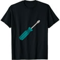 thumbnail image 1 of Screwdriver T-Shirt men and women can wear, black, white, gifts, 1 of 4