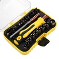 thumbnail image 1 of Screwdriver set,Manual Combination Kit Set Socket Wrench Set Bit Set Twirltide Set Drill Bit Cousopo Yellow & Black, 1 of 7