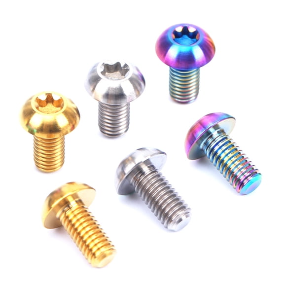 Screws 12PCS M510mm Disc Disk Brake Rotor Bolts T25 Titanium TI Bottle Holder Bolt Bike Water Bottle Cage Screw