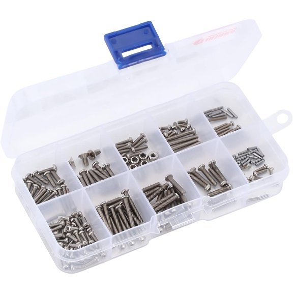 Screws Pins Nuts M1.6 M2 M2.5 Grade 12.9 Stainless Steel Hex Screws Hardware Kit for TRX4M 1/18 RC Crawler Car