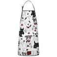 thumbnail image 1 of Scribble Dogs Apron-Garden Aprons for Women with Pockets-Cotton Linen Waterproof Kitchen Cooking Gardening Aprons Adjustable for Kitchen,Cooking,BBQ and Salon 33x27 Inch, 1 of 7