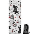 thumbnail image 1 of Scribble Dogs Hot Yoga Mat Towel Non Slip for Hot Yoga - Quick-Drying Yoga Mat Cover with 4 Corner Pockets with Travel Bag - Hot Yoga Towel Non Slip Grip Moisture Wicking Sweat 70"x26", 1 of 6