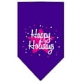 thumbnail image 1 of Christmas Pet and Dog Bandana Screen Printed, "Scribble Happy Holidays", 1 of 10