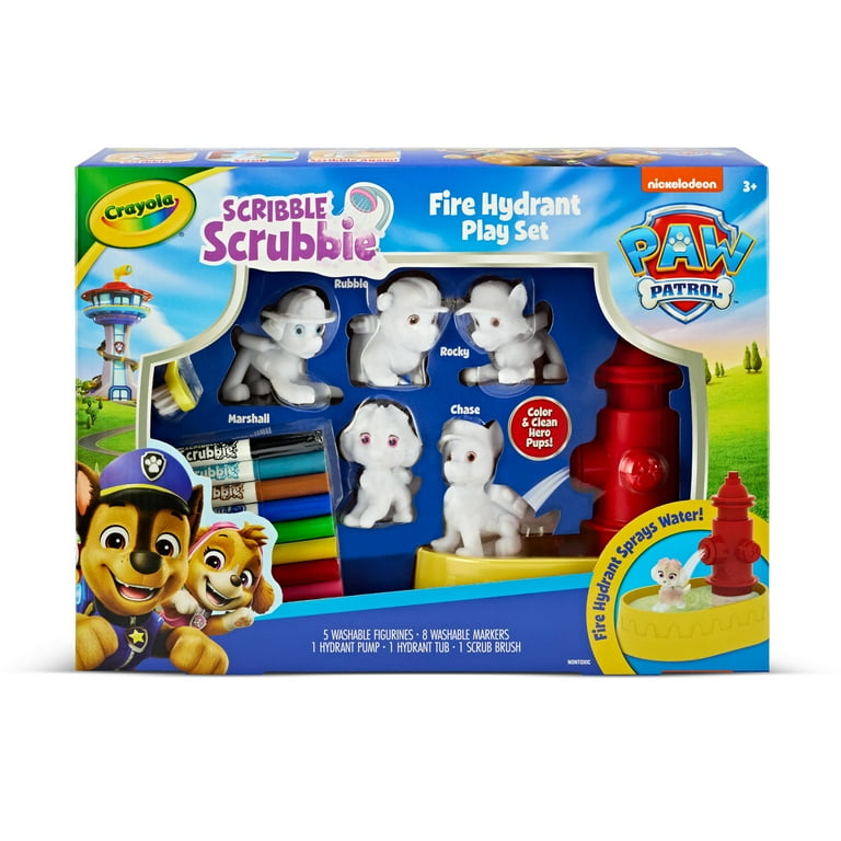 Crayola Scribble Scrubbies PAW Patrol Playset, 5 Customizable