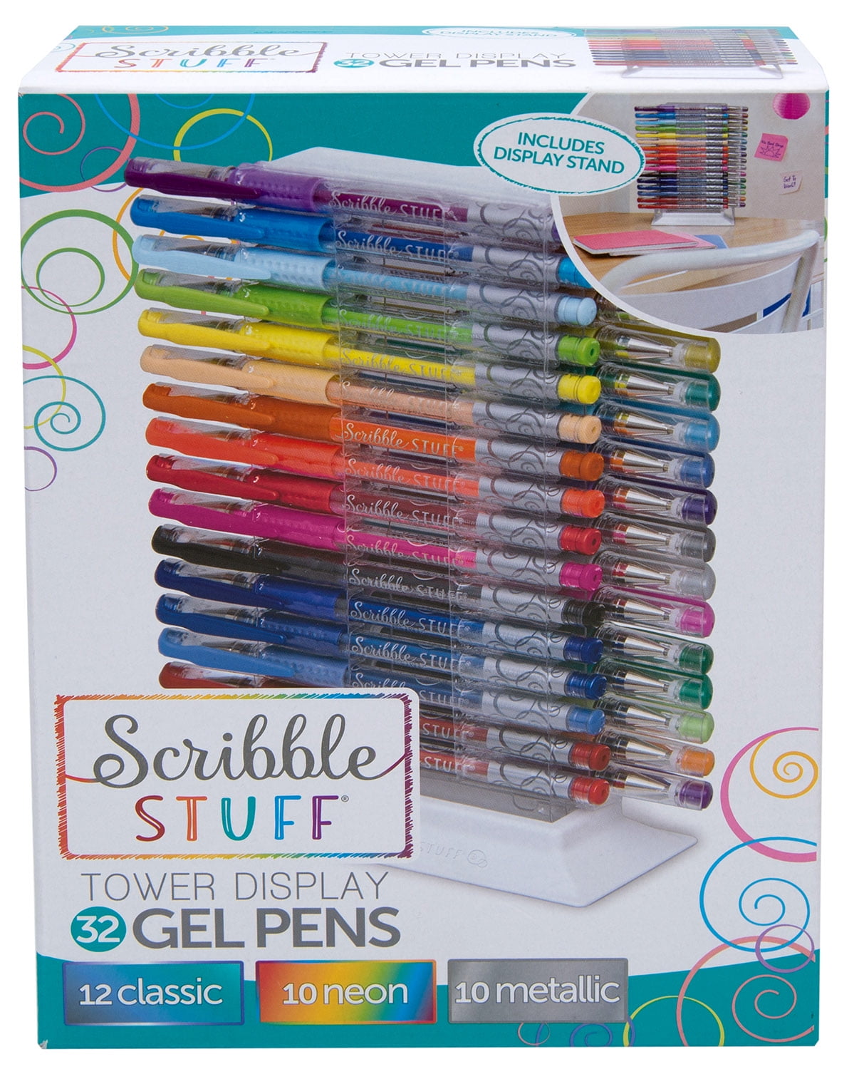 Mini Doodlers Fruity Scented Gel Pens - Set of 20 - Little Dog Paper Company