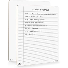 Scribbledo Dry Erase Notebook Double Sided College Ruled Lined Board, 1 Count