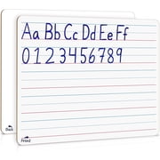 Scribbledo Lined Small Dry Erase Board, Ruled Double-Sided Desk Whiteboard, 9  x 12