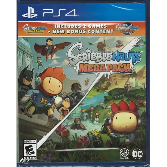 Scribblenauts Mega Pack PS4 (Brand New Factory Sealed) PlayStation 4,