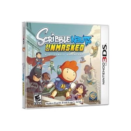 Scribblenauts Unmasked: A DC Comics Adventure Nintendo 3DS, Action & Adventure, Puzzle Game, Physical, Parental Controls