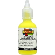 Scribbles 3D Fabric Paint 1oz-Shiny - Sunny Yellow
