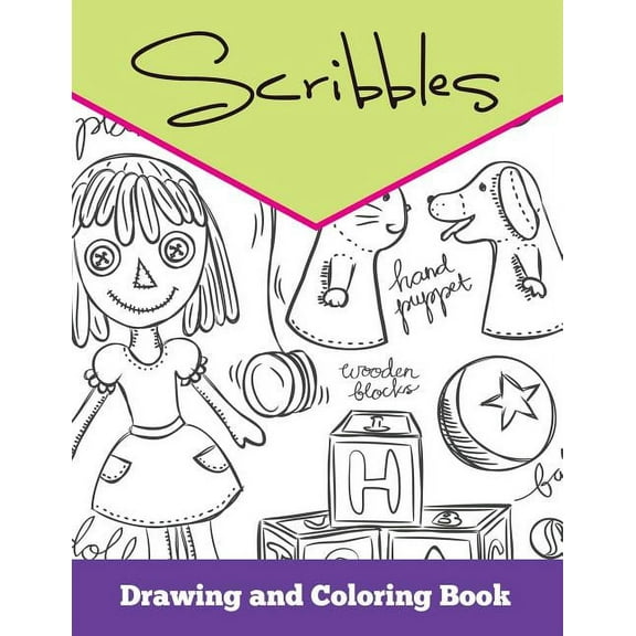 Scribbles: Drawing and Coloring Book (Paperback)