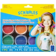 Scribbles Fabric Finger Paint & Roller Kit-Rainbow