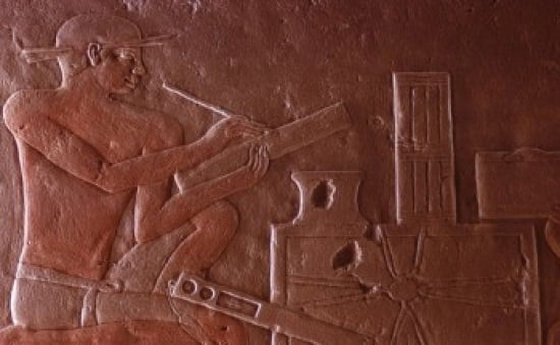 Scribe Taking Inventory Egyptian Art Canvas Art - (24 x 36)