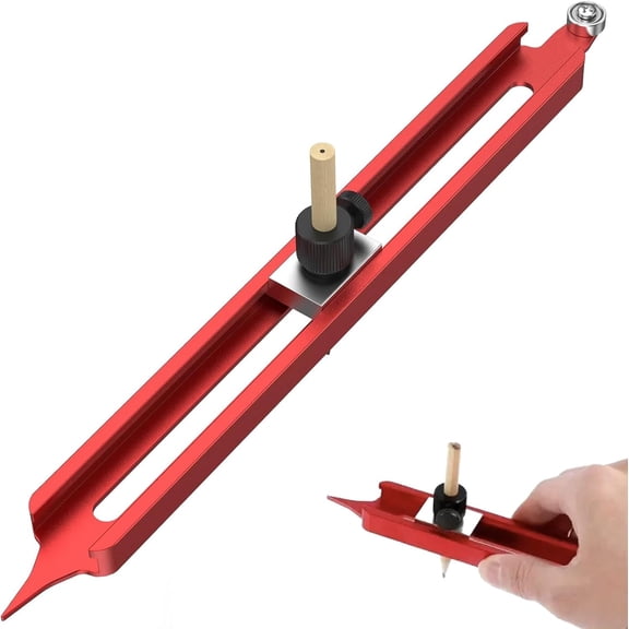 Scribe Tool Contour Gauge with Lock, Aluminum Alloy Scribing Tool for Wood Carpentry Floor Tiling, Profile Duplicator with Pencil(xxw)