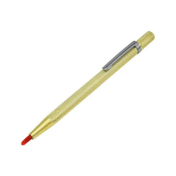 Scribing Pen, Tungsten Carbide Tip Scriber, Scribing Engraving Etching Pen, DIY Engraver Etcher Tool for Metal Glass Ceramics Stone Tile Wood Jewelry (Gold) 5.51Inches