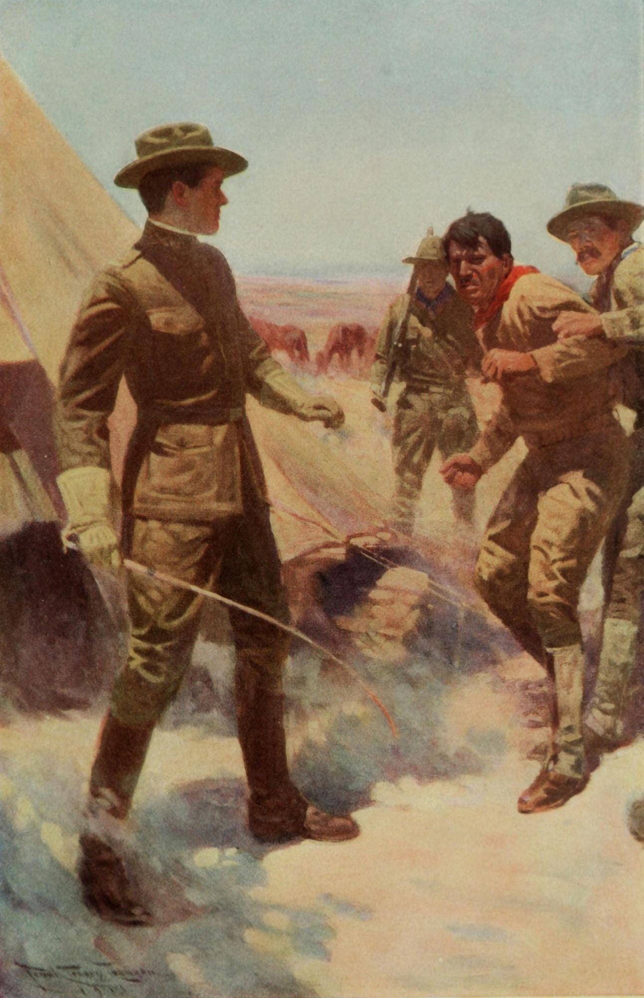 Scribners 1915 I was too hasty Canvas Art - Frank Tenney Johnson (18 x 24)