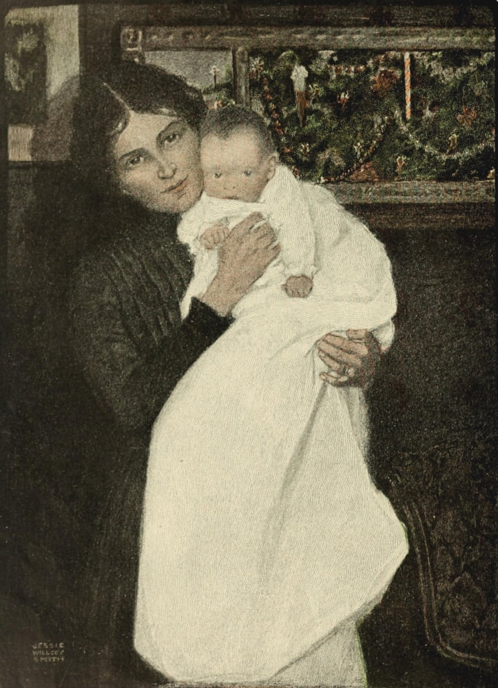 Scribners 28 1900 Mother & baby Canvas Art - Jessie Willcox Smith (24 x 36)