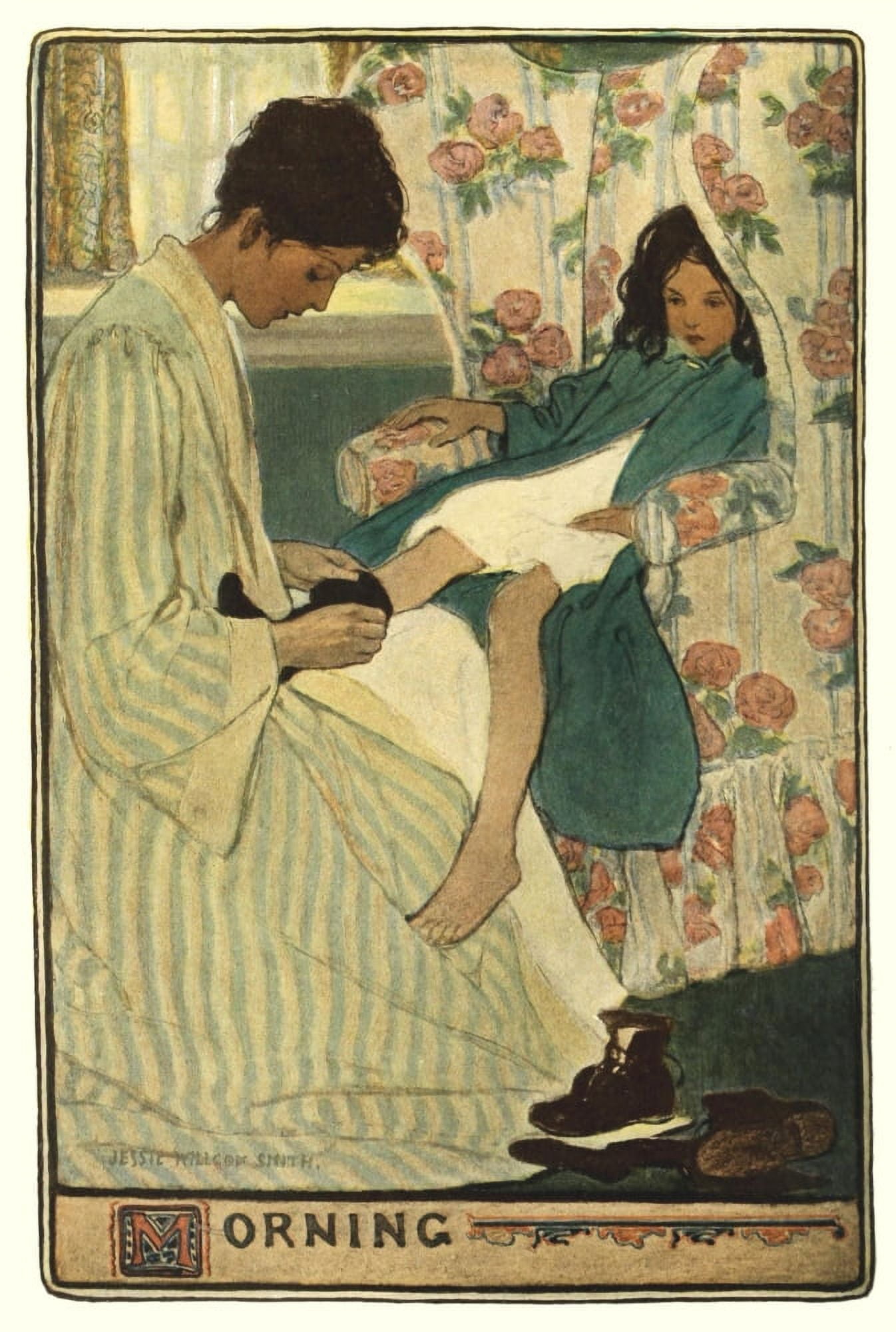 Scribners 32 1902 A Mothers Day Morning Canvas Art - Jessie Willcox Smith (18 x 24)