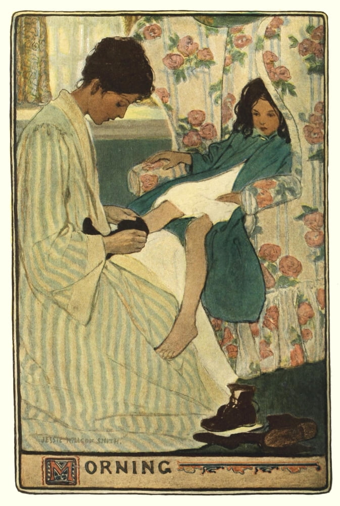 Scribners 32 1902 A Mothers Day Morning Canvas Art - Jessie Willcox Smith (24 x 36)