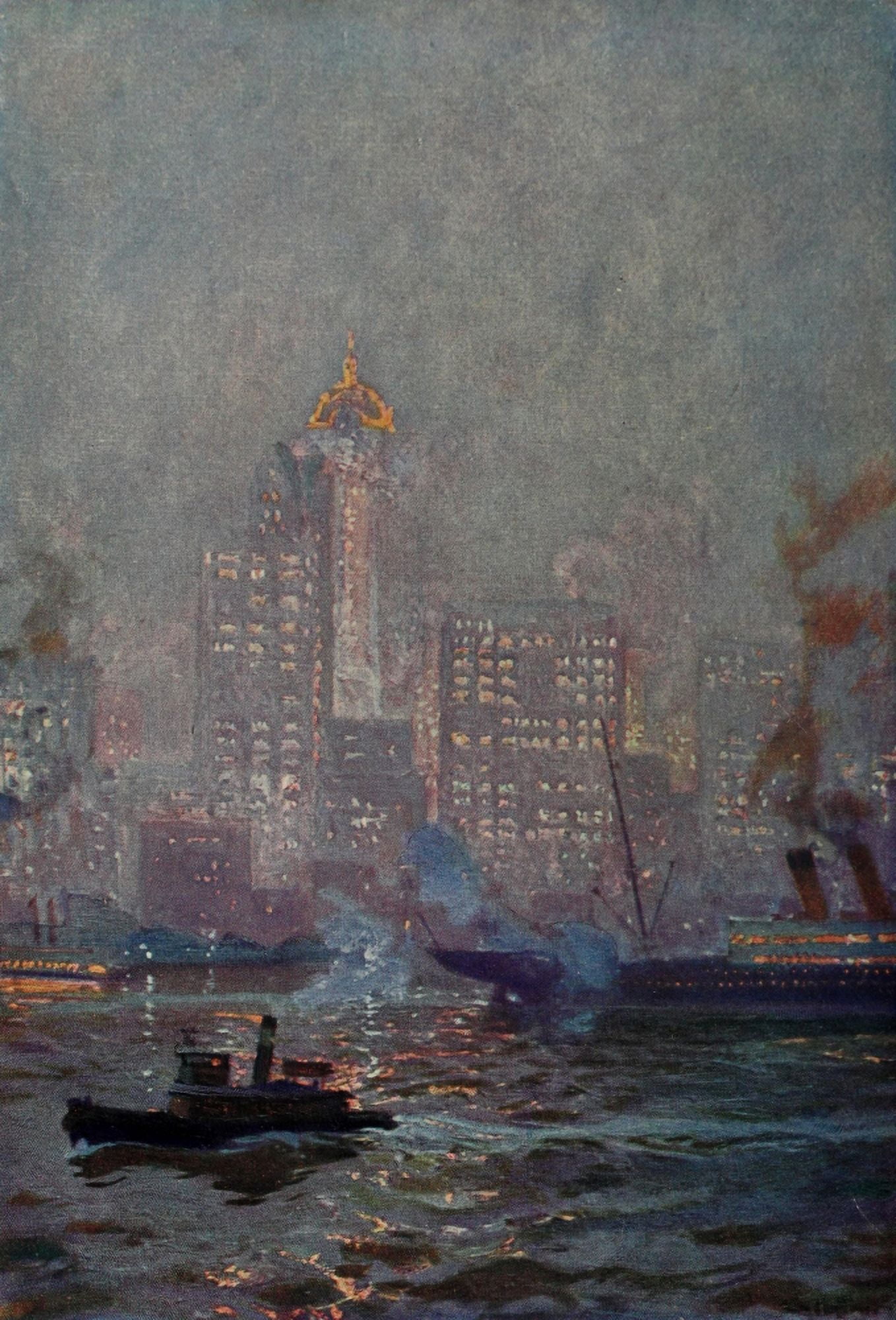 Scribners 35 1904 New York Canvas Art - Charles Hoffbauer (18 x 24)
