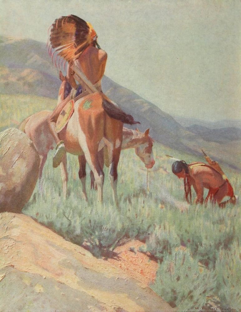 Scribners 35 1904 The Signal Fire Canvas Art - William H Dunton (24 x 36)