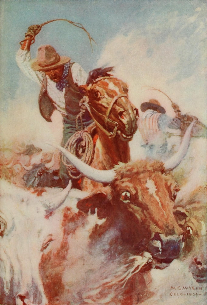 Scribners 39 1906 Cutting out Canvas Art - Newell C Wyeth (24 x 36)
