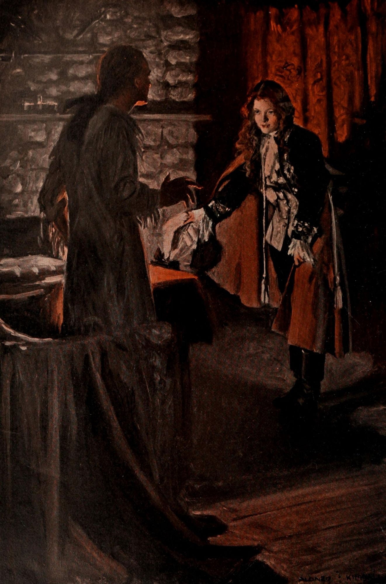 Scribners 43 1908 The man was trembling Canvas Art - Alonzo Kimball (24 x 36)