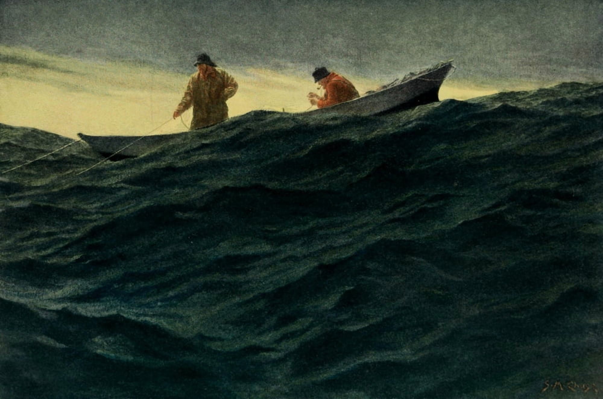 Scribners 43 1908 Toilers of the Sea Canvas Art - Sidney M Chase (18 x 24)
