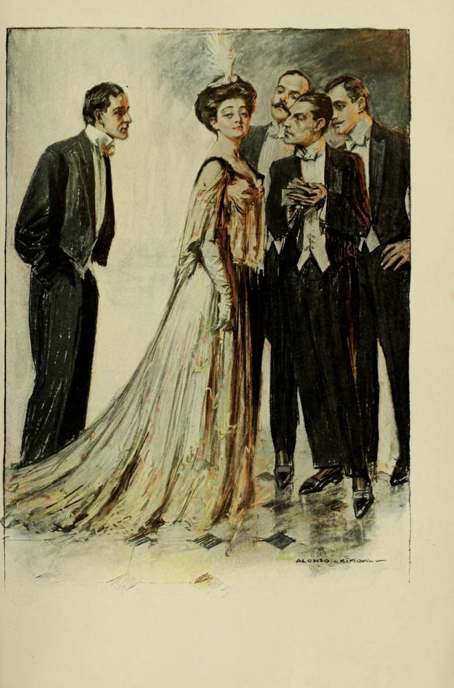 Scribners 44 1908 Many suitors Canvas Art - Alonzo Kimball (24 x 36)