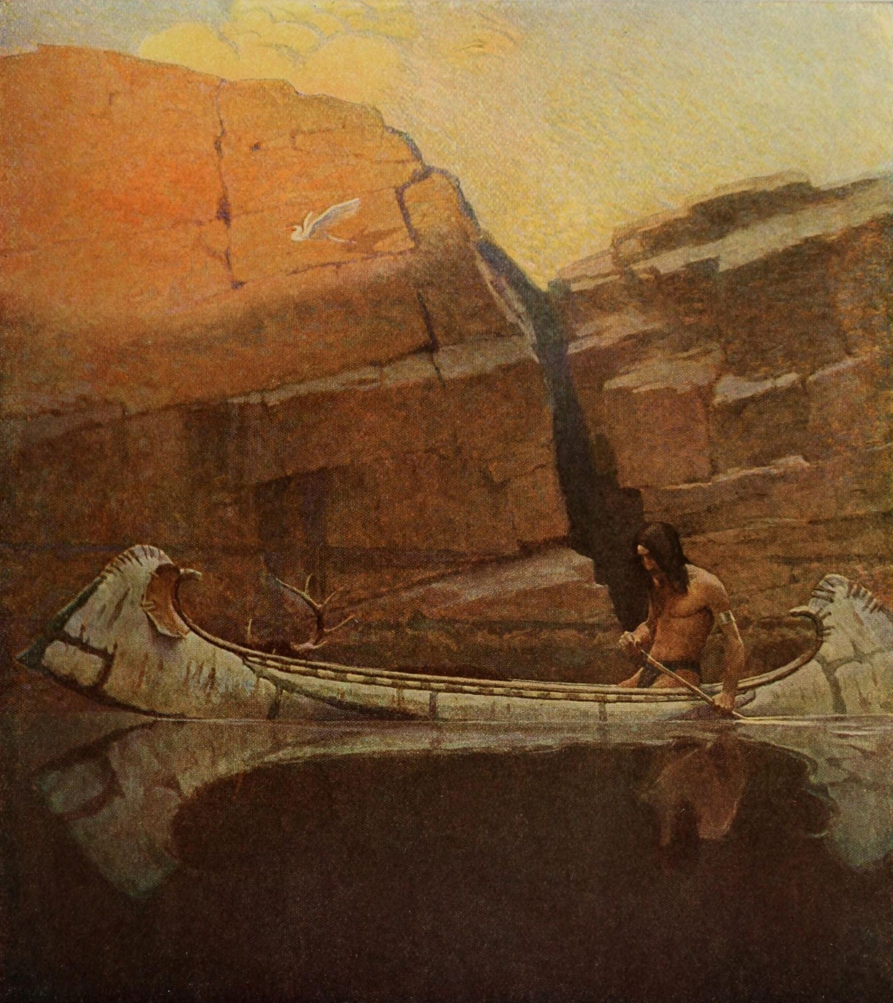 Scribners 46 1909 Moods Autumn Canvas Art - Newell C Wyeth (24 x 36)
