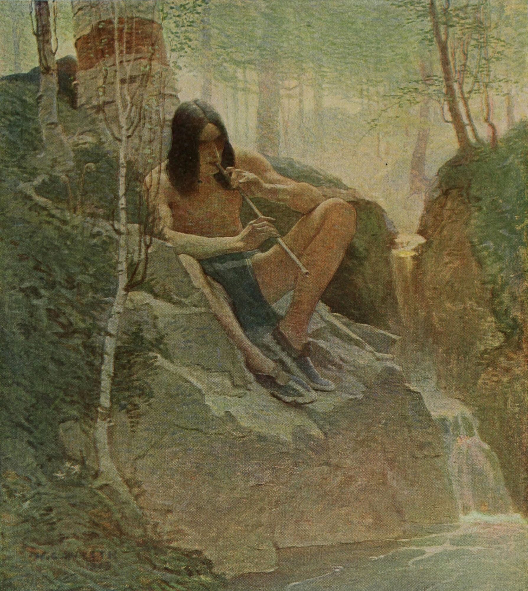 Scribners 46 1909 Moods Spring Canvas Art - Newell C Wyeth (18 x 24)