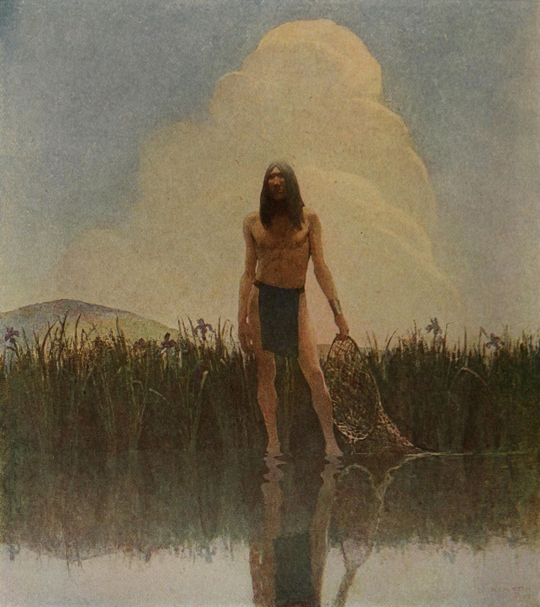 Scribners 46 1909 Moods Summer Canvas Art - Newell C Wyeth (24 x 36)