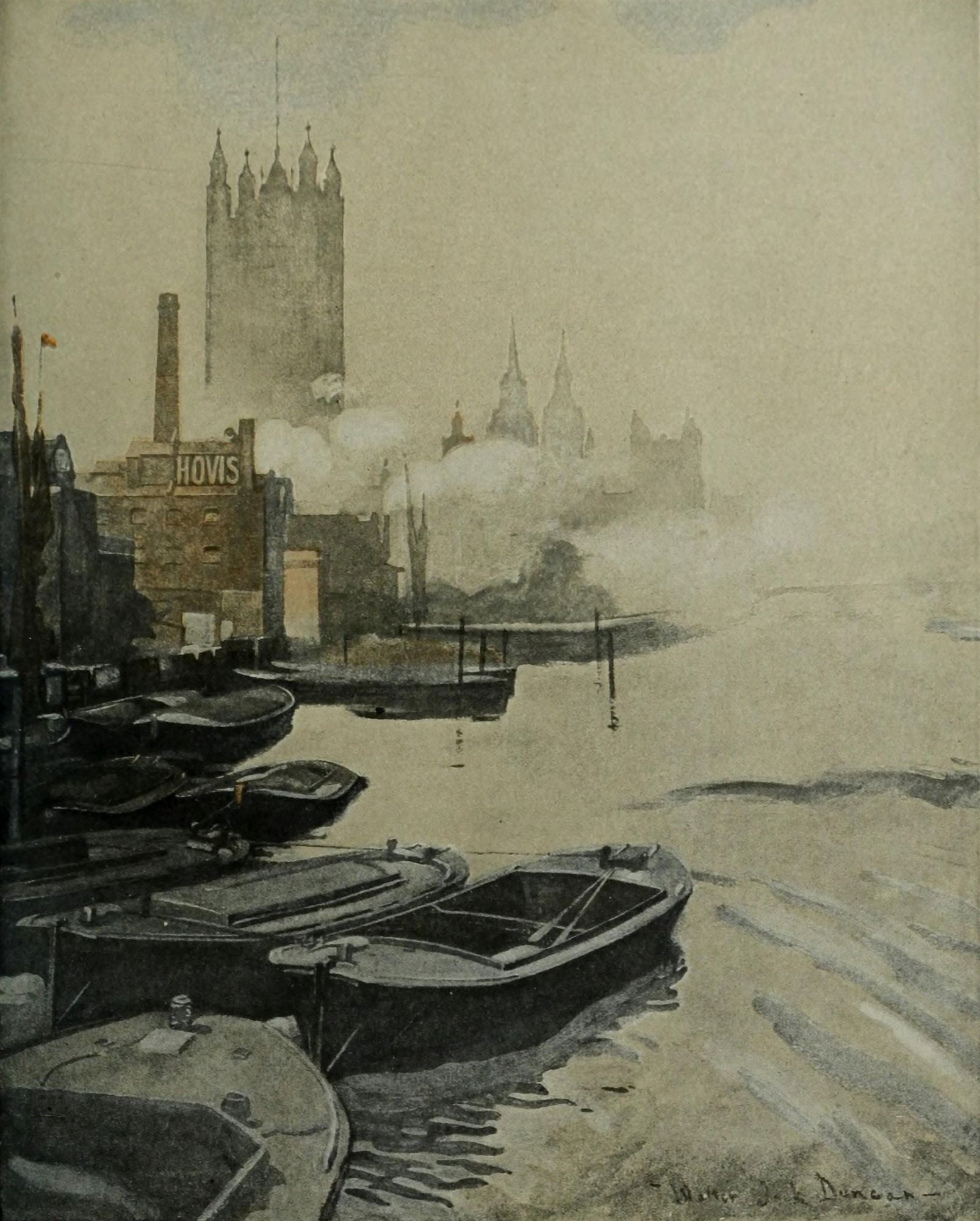 Scribners 47 1910 House of Parliament Canvas Art - W Jack Duncan (24 x 36)