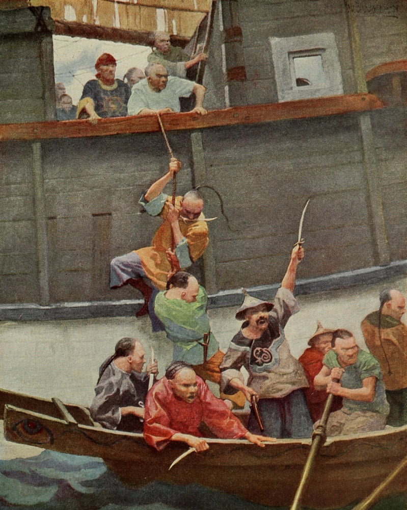 Scribners 56 1914 Pirates Canvas Art - Newell C Wyeth (24 x 36)
