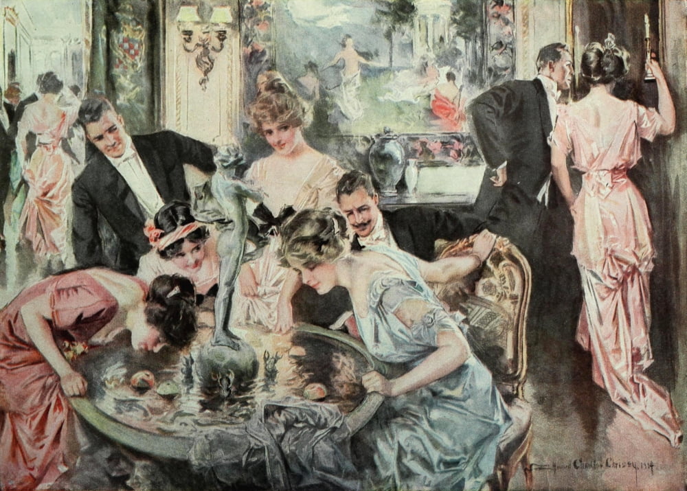Scribners 59 1916 Halloween Canvas Art - Howard Chandler Christy (24 x 36)