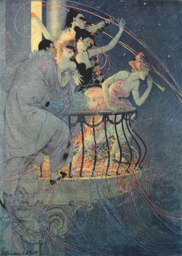 Scribners 59 1916 In Carnival in Carnival Canvas Art - Elenore Plaisted Abbott (18 x 24)