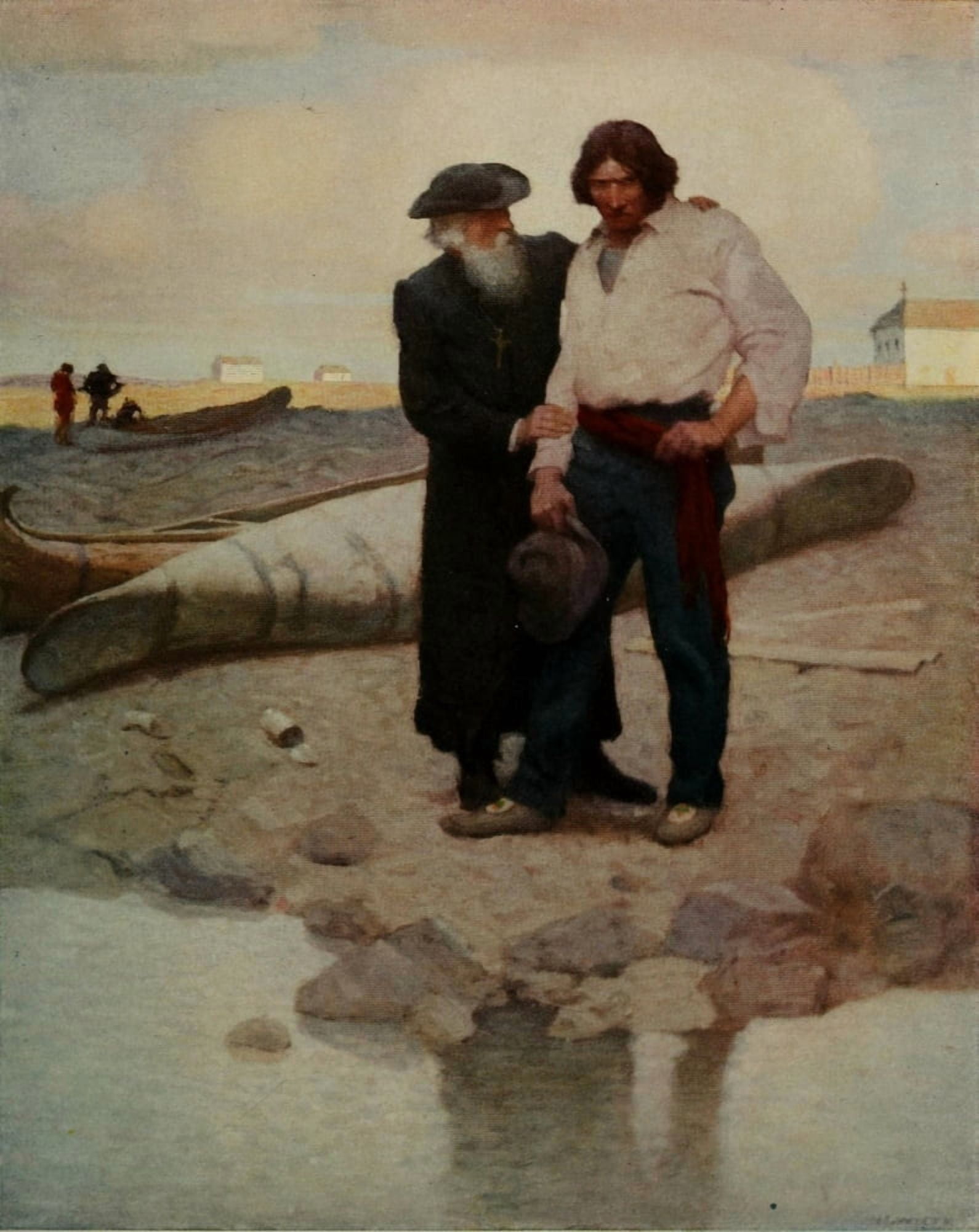 Scribners 59 1916 Put revenge from your heart Canvas Art - Newell C Wyeth (18 x 24)