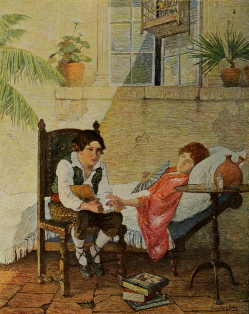Scribners 60 1916 He was a fine boy with great dreams Canvas Art - Newell C Wyeth (18 x 24)