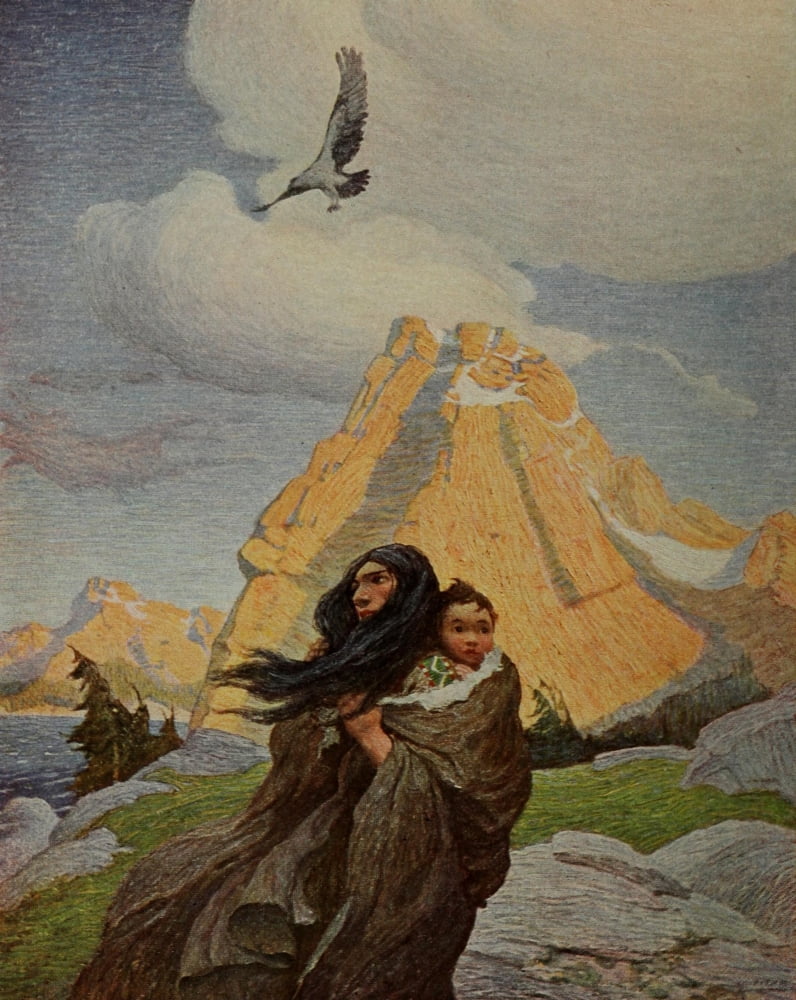 Scribners 60 1916 Song of the Eagle Canvas Art - Newell C Wyeth (18 x 24)