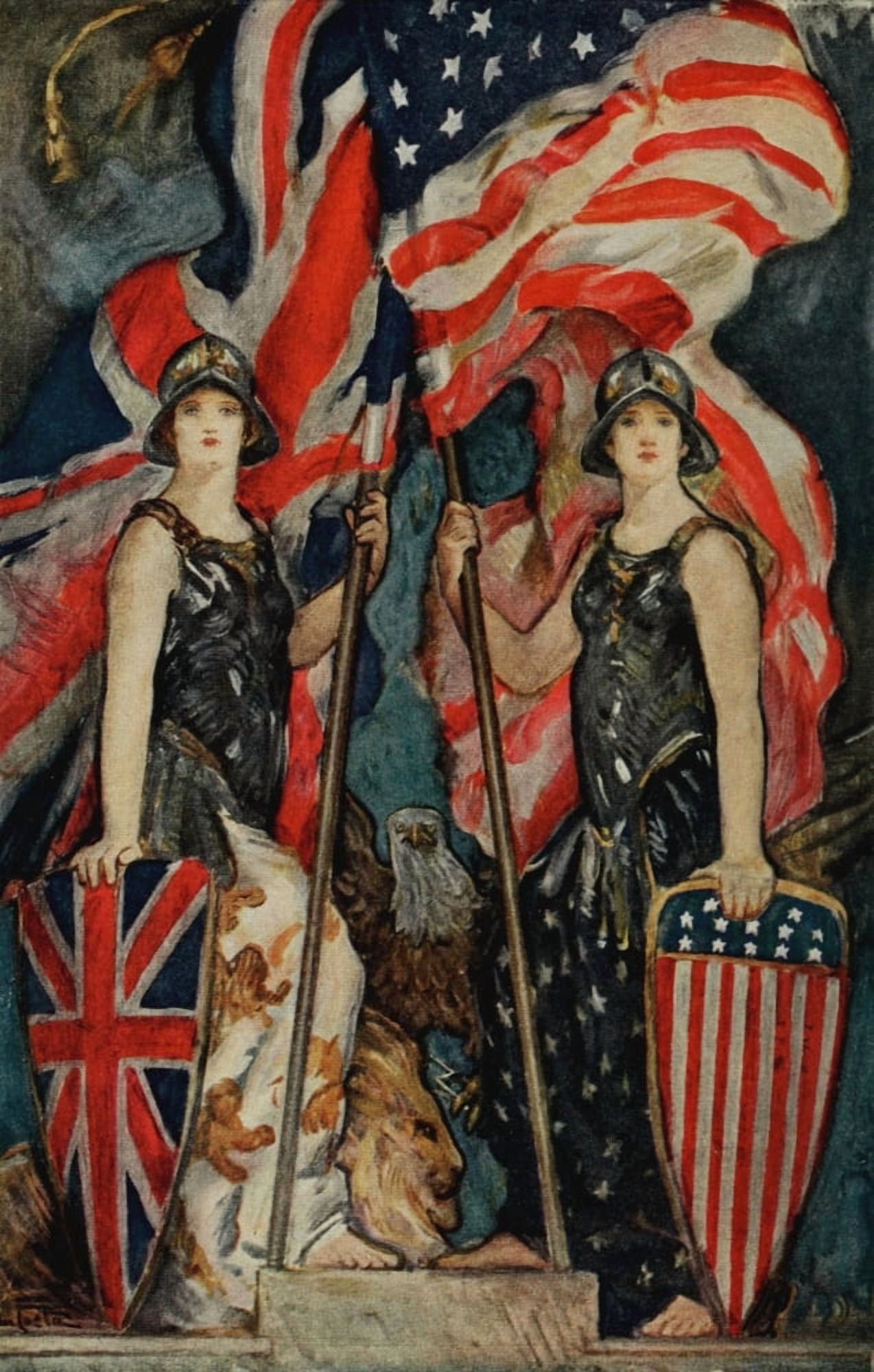 Scribners 64 1918 The New 4th July 1918 Canvas Art - John da Costa (18 x 24)